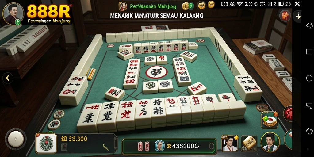 Tampilan menakjubkan dari game Mahjong 888R yang seru dan menarik.