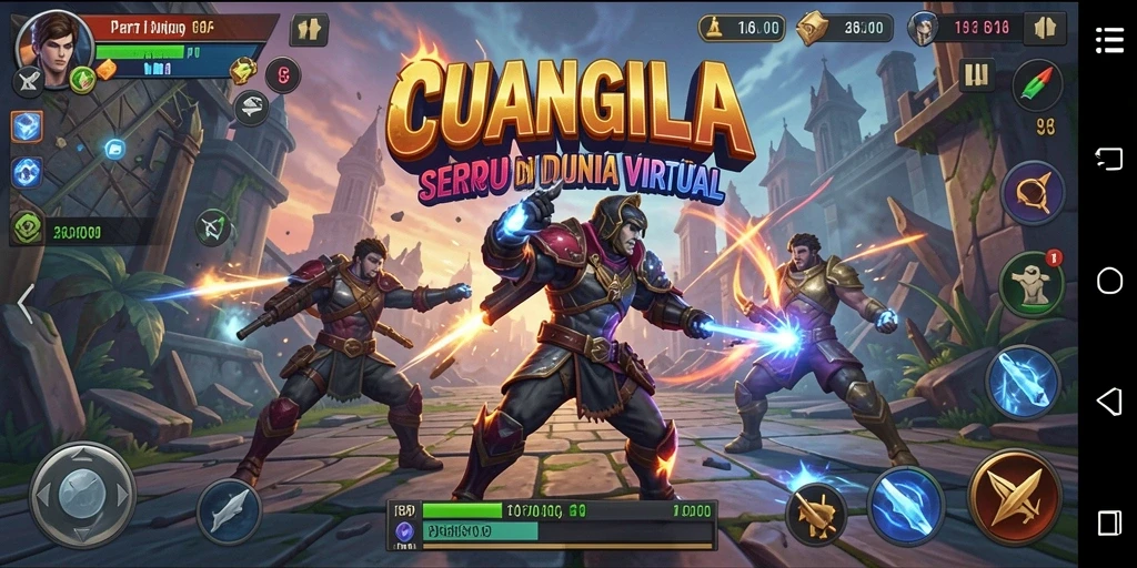 Tampilan seru gameplay Fighting di CUANGILA dengan pertarungan intens.