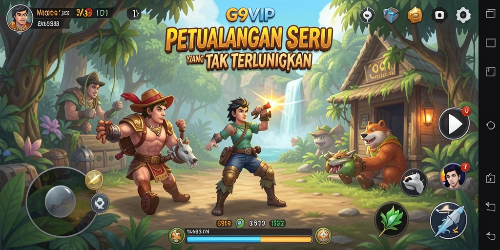 Tampilan gameplay seru dan penuh petualangan di G9VIP.