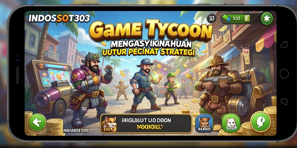 Tampilan gameplay INDOSLOT303 yang seru dan menantang sebagai game Tycoon.