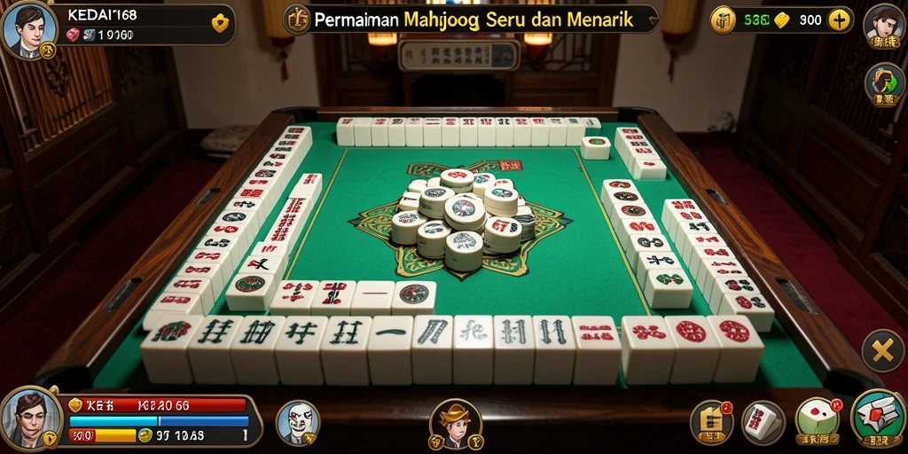 Screenshot gameplay KEDAI168 yang menampilkan momen seru dalam permainan Mahjong.