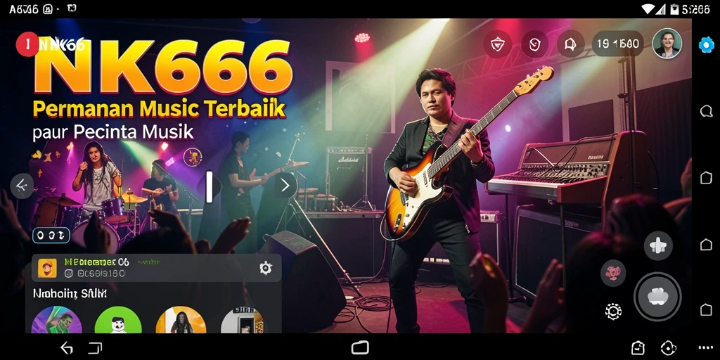 Screenshot NK666 menampilkan gameplay musik yang seru dan interaktif.