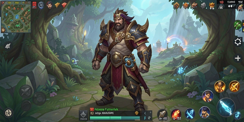 Tampilan gameplay epik RPGAME dalam dunia MMORPG.