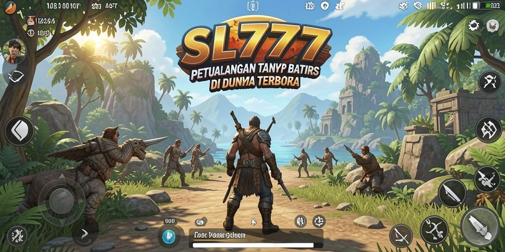 Screenshot menunjukkan petualangan seru di dunia terbuka SL777.