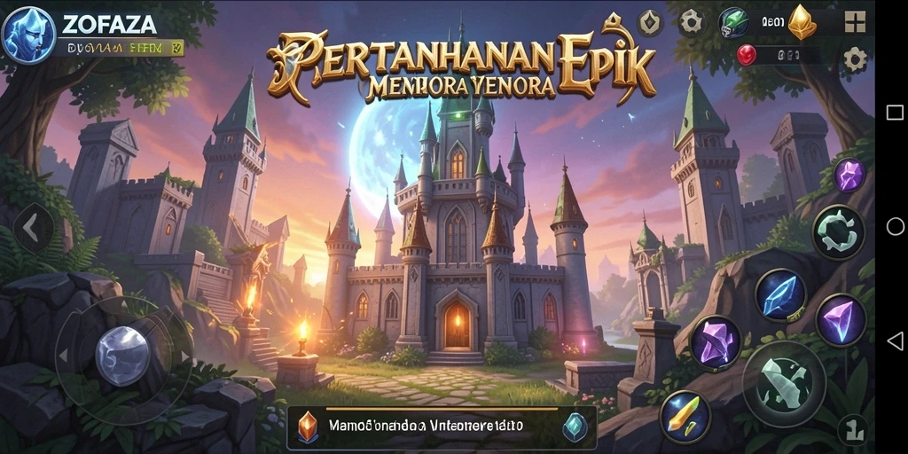 Tampilan menarik dari gameplay ZOFAZA yang penuh strategi.